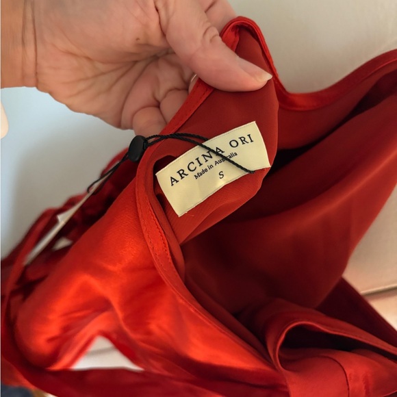 NWT Arcina Ori Monique Dress in Rust red - Picture 11 of 14